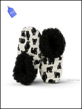 Fuzzy Animal Slippers Cozy Non-Skid Indoor House Shoes for Women